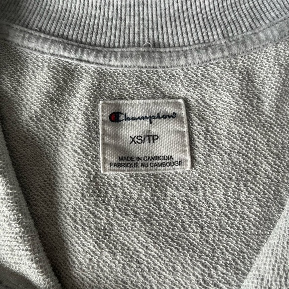 CHAMPION | 1/4 ZIP PULLOVER | LIGHT GREY | XS - Picture 7 of 8